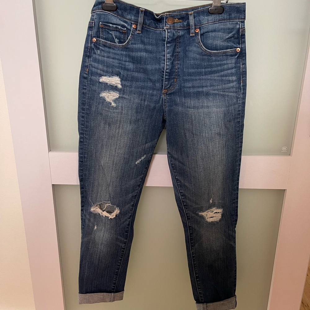 Loft modern high rise skinny size 10